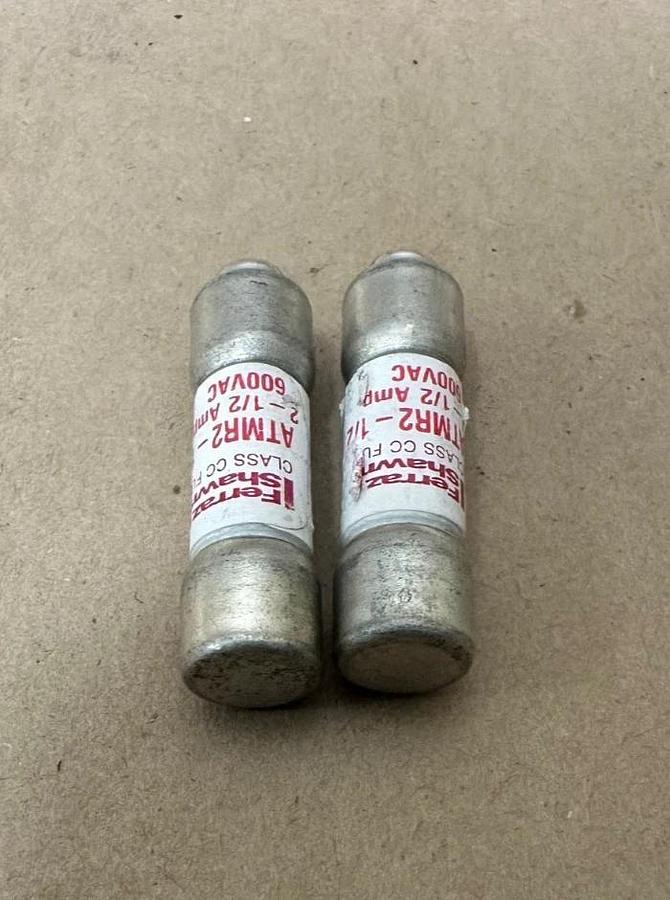 Used Ferraz Shawmut ATMR2-1/2 Class CC Fuse - Lot of 2