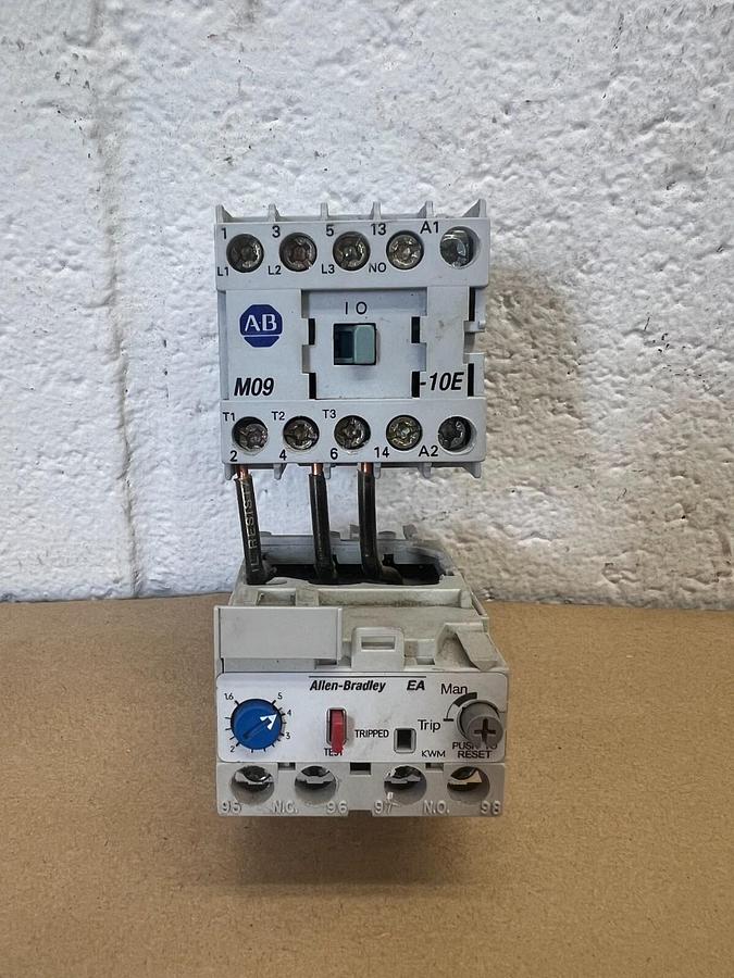 Used Allen Bradley 193-EA1EB/100-M09NZ*3 Overload Relay w/ Contactor