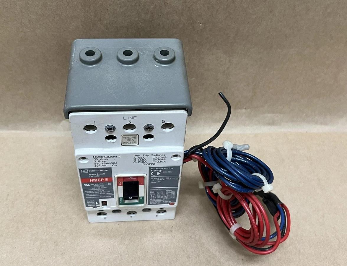 Used Cutler-Hammer HMCPE030H1C 30A, 3 Pole, Motor Circuit Protector