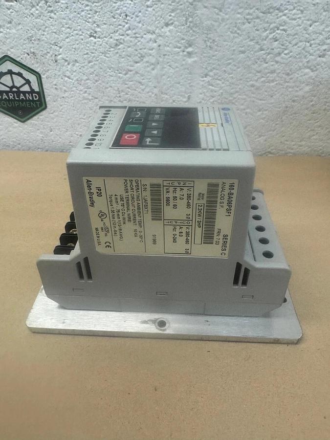 Used Allen Bradley 160-BA06PSF1 Analog S.F. Series C, 380/460V, 2.2kW/ 3 HP