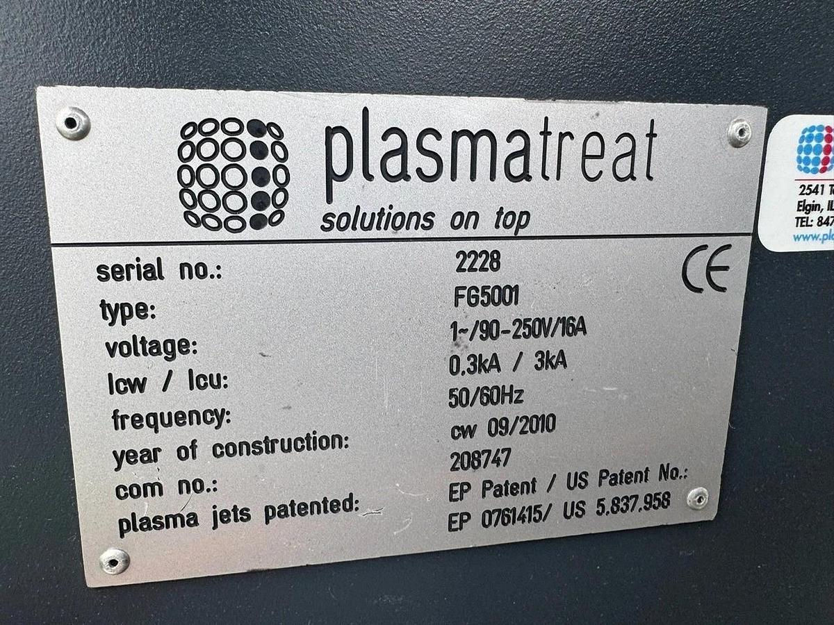 Used Plasmatreat GmbH Automated Atmospheric Plasma Surface Treatment Cell