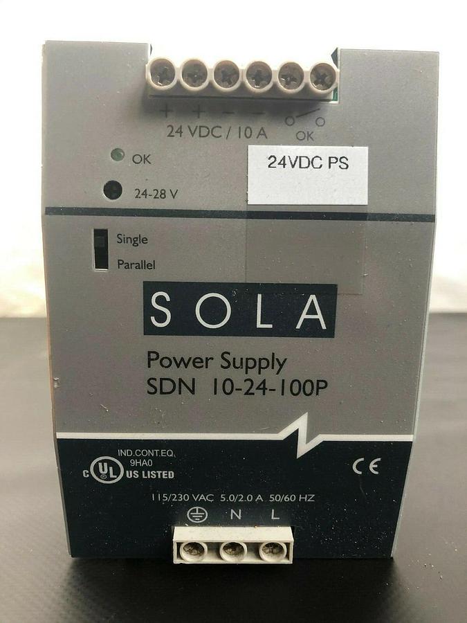 Used SOLA 10-24-100P Power Supply