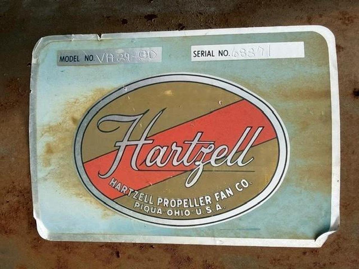 Used Hartzell Fan VA29-BD 29” Axial Inline Fan