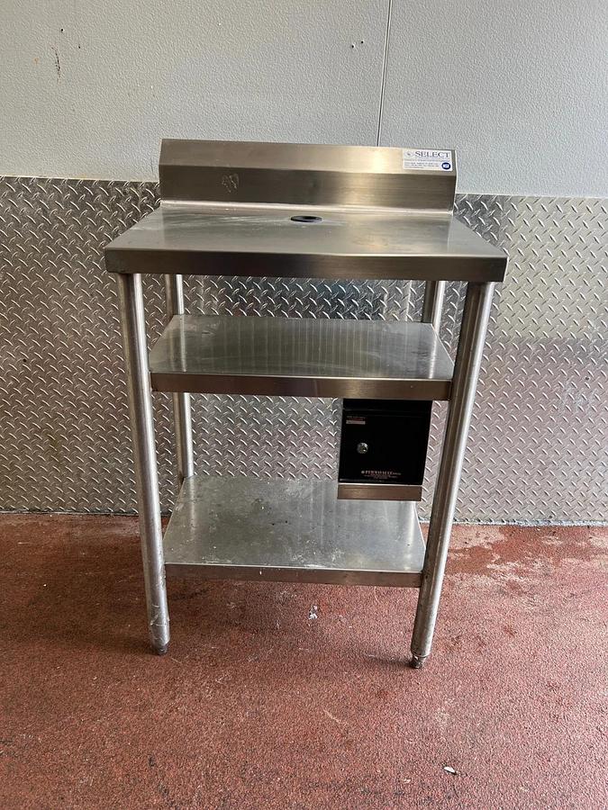 Used Select Stainless Table with Safe