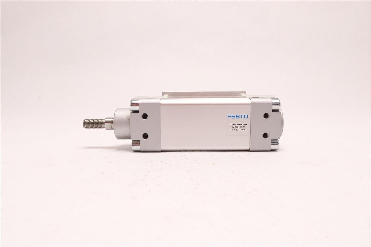 Used Festo DNC-32-80-PPV-A-KP Piston Rod Cylinder PMax=10Bar 145 PSI