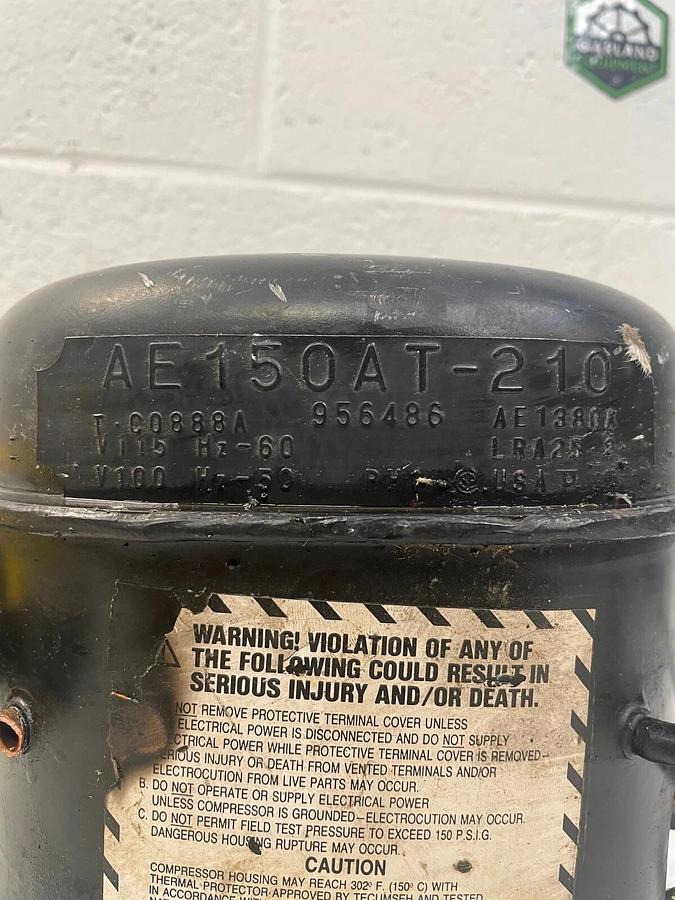 Used Tecumseh AE150AT-210 Refrigeration Compressor