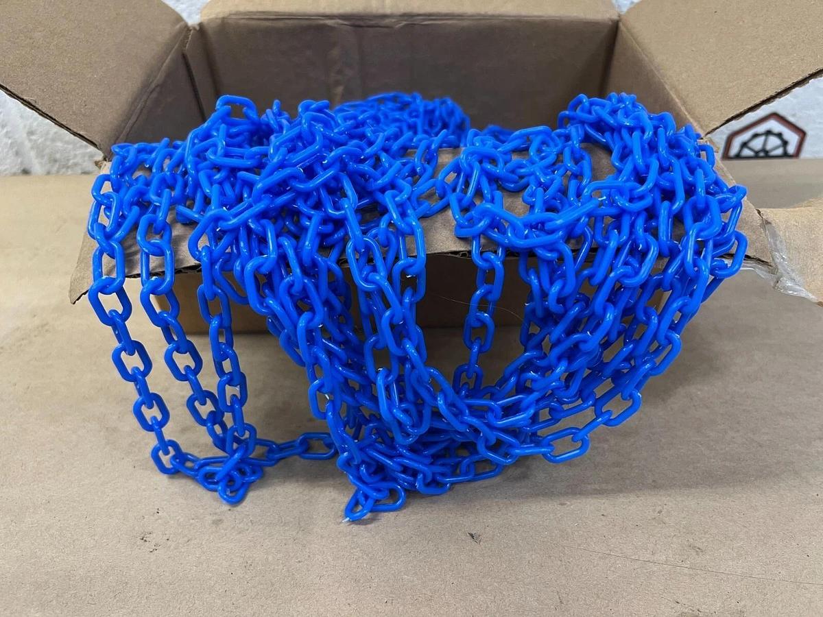 Used 00006-100 3/4” Chain Bulk Blue Plastic