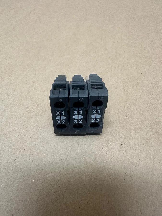 Used Telemecanique ZBV-G1 Green Light Module - Lot of 3