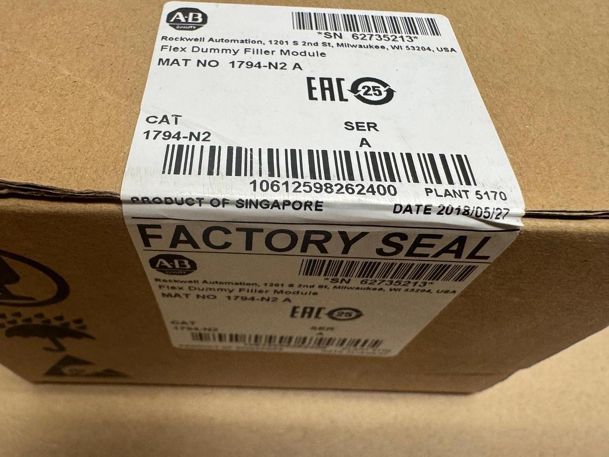 Used Allen Bradley 1794-N2 Series A Flex Dummy Filler Module *FACTORY SEALED*