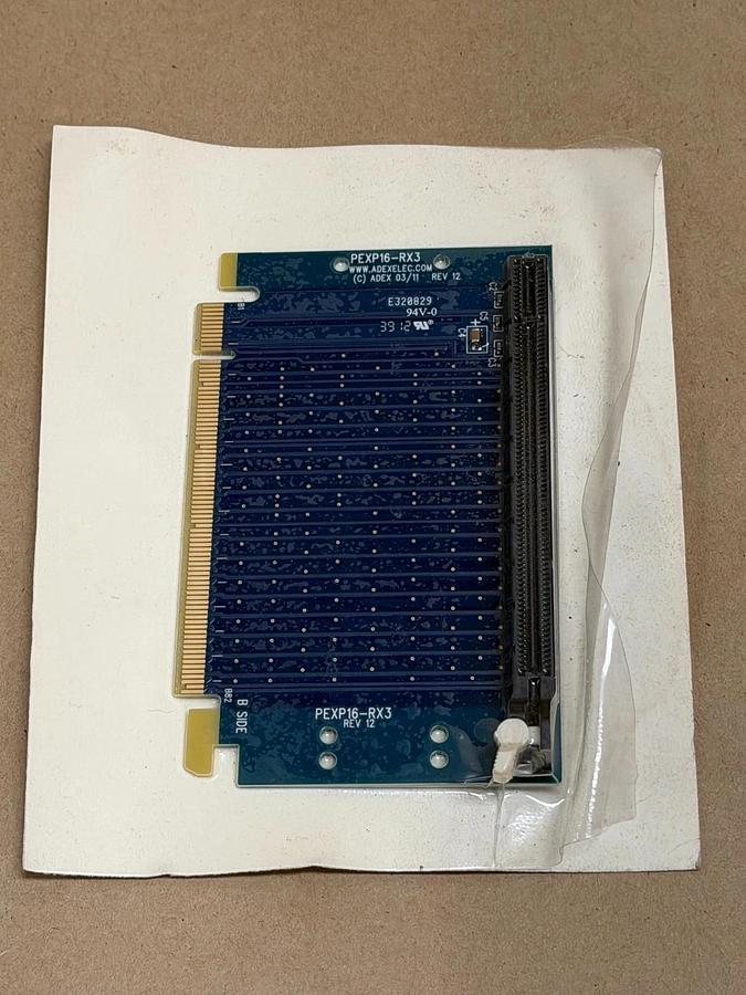 Used ADEX PEXP16-RX3 PCI Express Riser Card