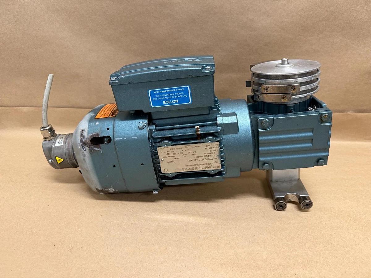 Used SEW-Eurodrive W20DRS71S4BE05HR 0.5Hp Motor @ 1380/71 Rpm, 230V, 50Hz
