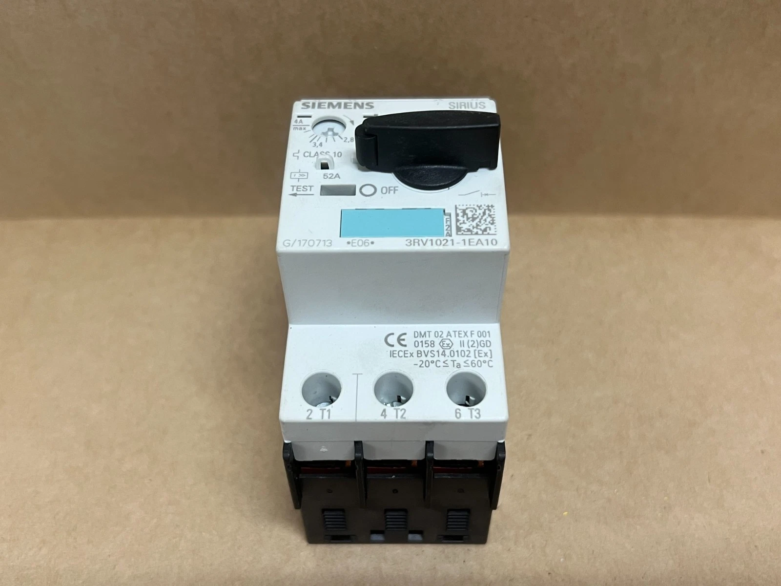 Used Siemens 3RV1021-1EA10 Class 10 Circuit Breakers - Lot of 5