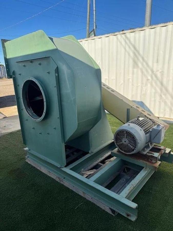 Used American Fan Co IE-21-MH, CW Top Horizontal Blower, 40Hp Motor, 1760RPM 575V