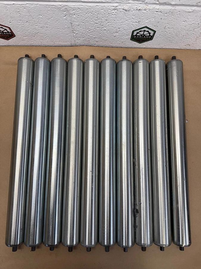 Global Industrial Roller Conveyor 21” W Between Frame, 1.9” D, Galvanized Steel