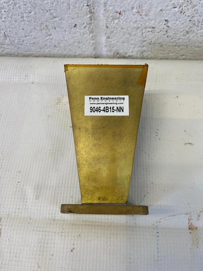 Penn Engineering 9046-4B15-NN WR-112 Flange- CPRG Brass Horn 15 dB