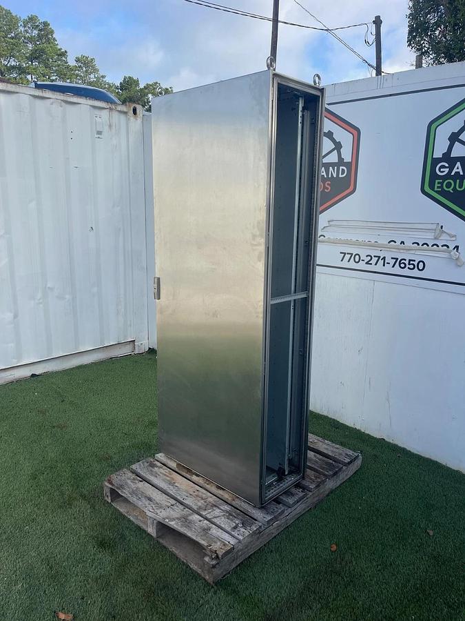 Used Rittal TS 8012.019, Freestanding Stainless Steel Enclosure, Material No. 9978422