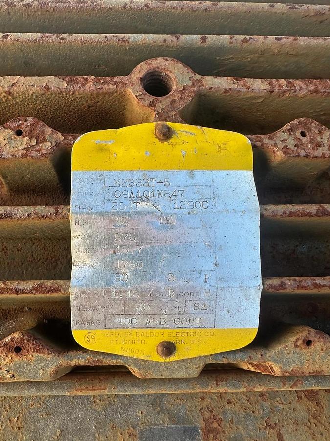 Used Lummus Industries Inc HF-136 Up Blast CCW 360, 15Hp @ 1760RPM, 575V