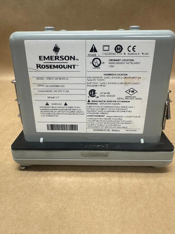Used Emerson Rosemount 1056-01-24-38-AN-UL Instrument Transmitter
