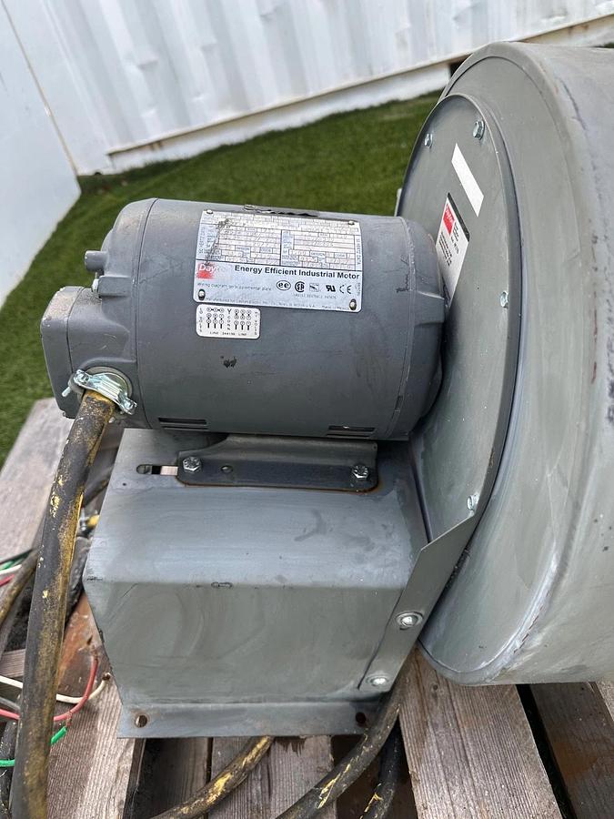 Used Dayton 3KW288 1.5Hp Motor @ 1750RPM w/ 4C119 10-5/8” Wheel Diameter Blower