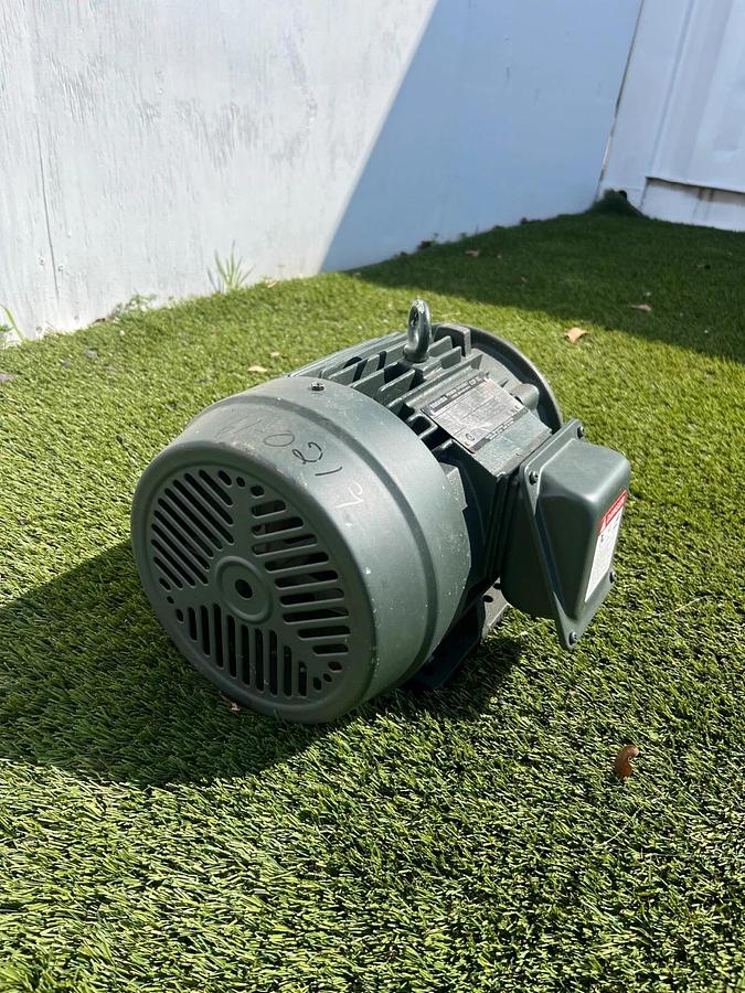 Used Toshiba B0034FLT2AYH 3-Ph Induction Motor EQP III, 230/460V, 60Hz, 4 pole, 3HP