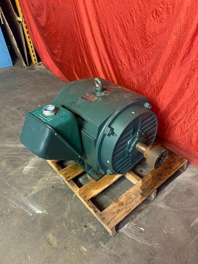 Used Toshiba Electric Motor 100HP 1190 RPM, Frame: TKKH B1006VL63VSH
