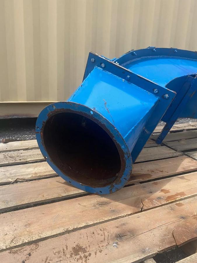 Used Koger Air 12x90 Replaceable Back Elbow, 12” Flange, 90° Elbow