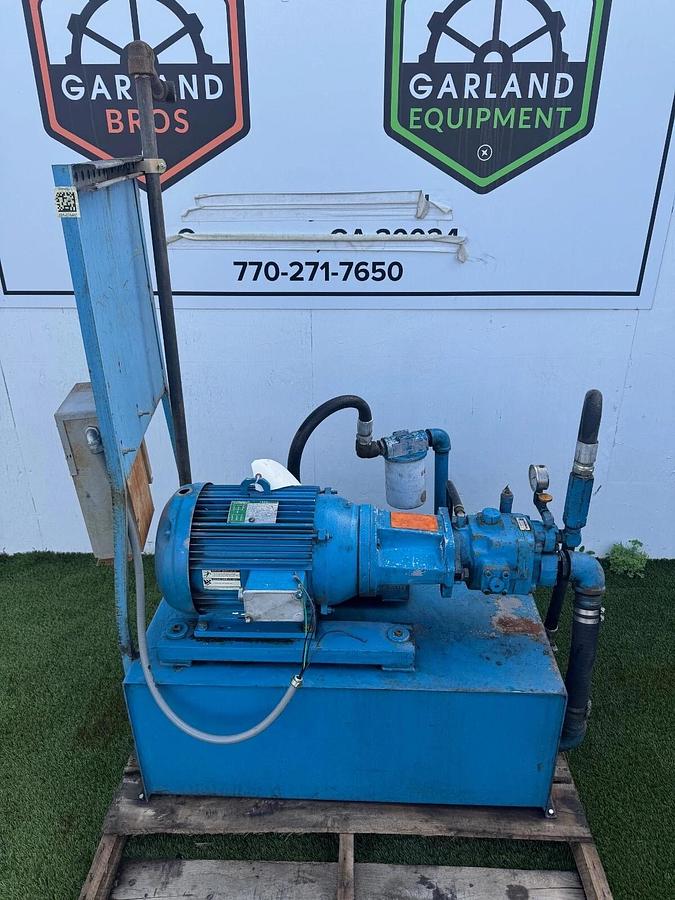 Used 20Hp Hydraulic Power Pack, Nachi VDC-3B-1A3-E20 Vane Pump, 85 Gal Tank