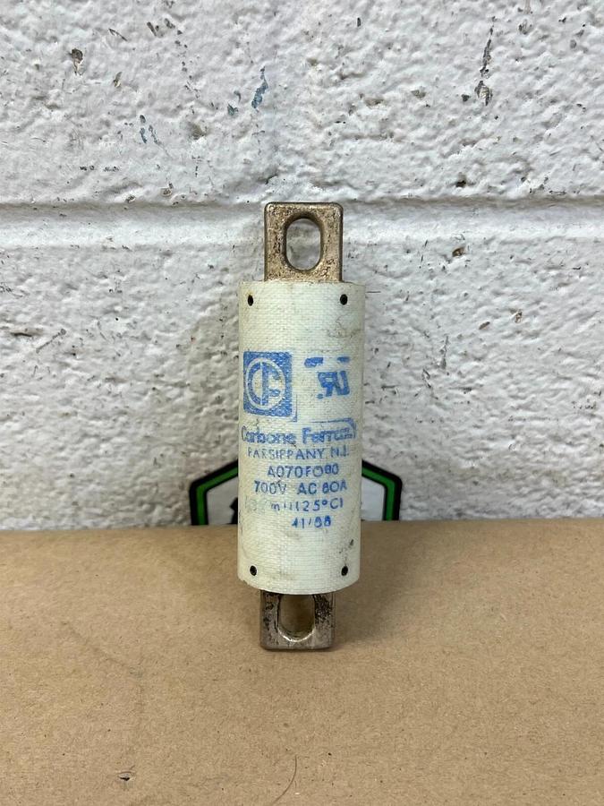 Used Carbone Ferraz A070F080 Protistor Fuse