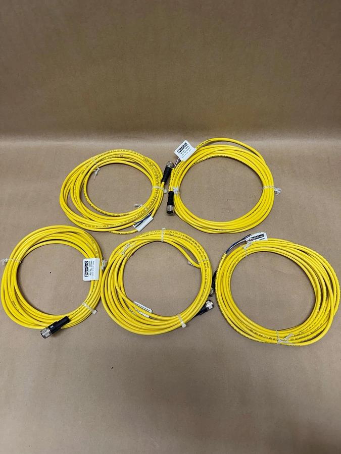 Used Phoenix Contact 1406245 Sensor/Actuator Cable  - Lot of 5 *NEW*