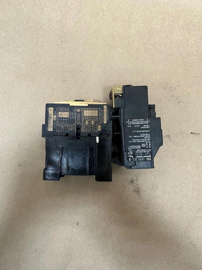 Used Allen Bradley 100-A09ND3 Contactor w/ 193-BSB 80 Relay