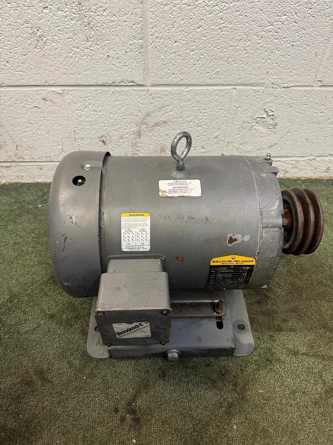 Used Baldor Reliance M3708 Industrial Motor, 5 Hp @ 1160 RPM, 37G813Y833H1