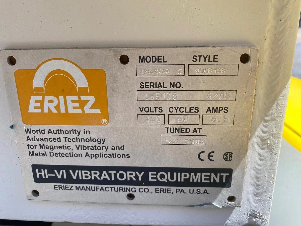 Used Eriez TM54X60 HI-VI Vibratory Equipment Feeder