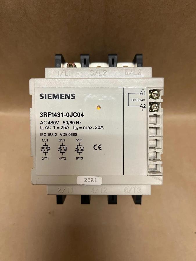 Used Siemens 3RF1431-0JC04 480V, 50/60Hz Contactor