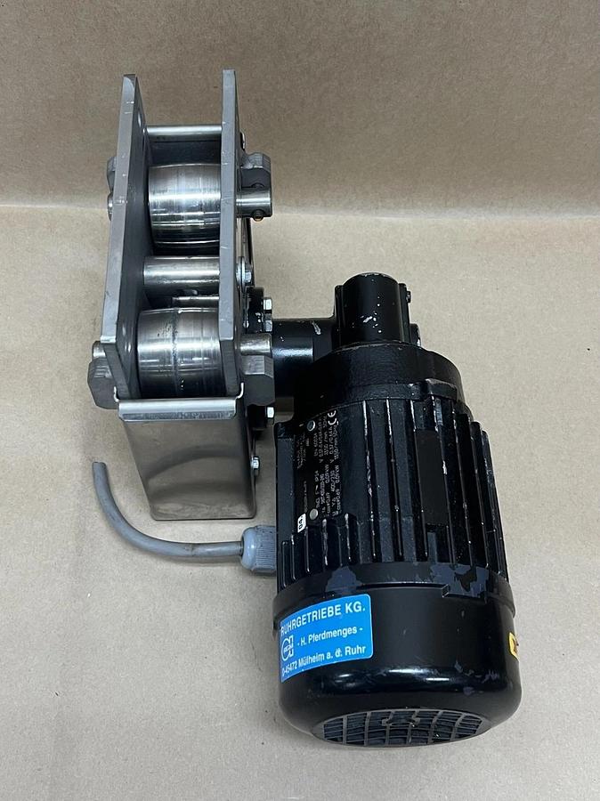 Used RGM RF0.09/4-71 3Ph 1350RPM Gear Motor TTW-Thermo-Technik, VA-40 Automation Unit