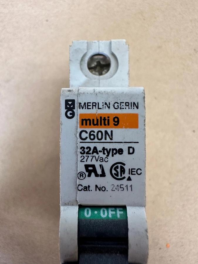 Used Merlin Gerin C60N Multi 9 Circuit Breaker