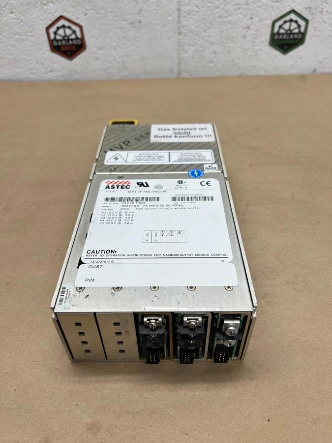 Used Astec MP4-1F-4NL-4NQ-00 Power Supply, 100-240V; 7A MAX