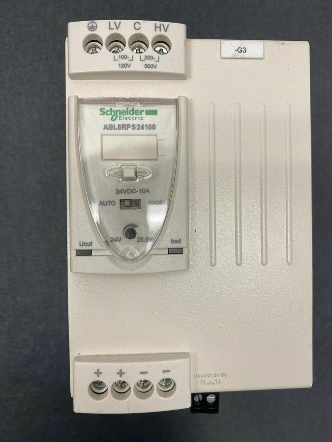 Used Schneider Electric ABL8RPS24100 Telemecanique Power Supply, 24VDC