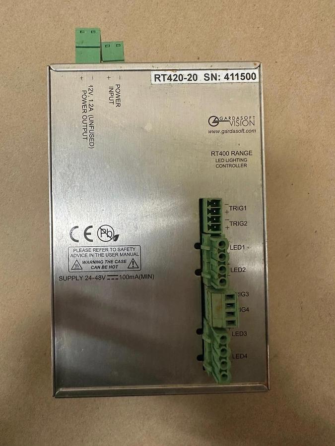 Used Gardasoft Vision RT420-20 4 Chan LED Lighting Controller