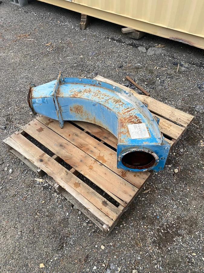 Used Koger Air 8x90 Replaceable Back Elbow, 8” Flange, 90° Elbow Angle