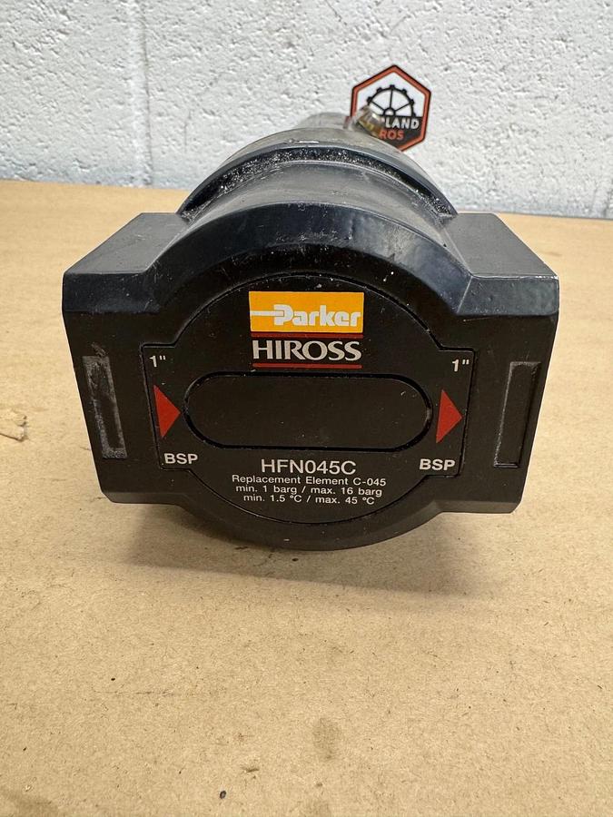 Used Parker/Hiross HFN045C HyperFilter 2000, 1” Fittings