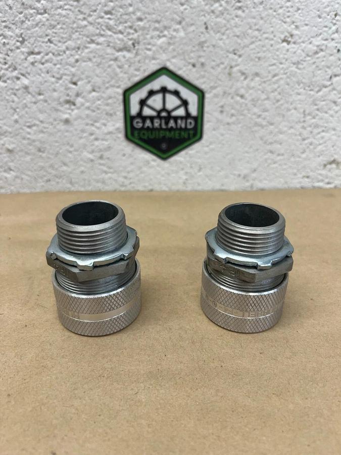 Used Hubbell F4 Male Cord Connector - Lot of 2