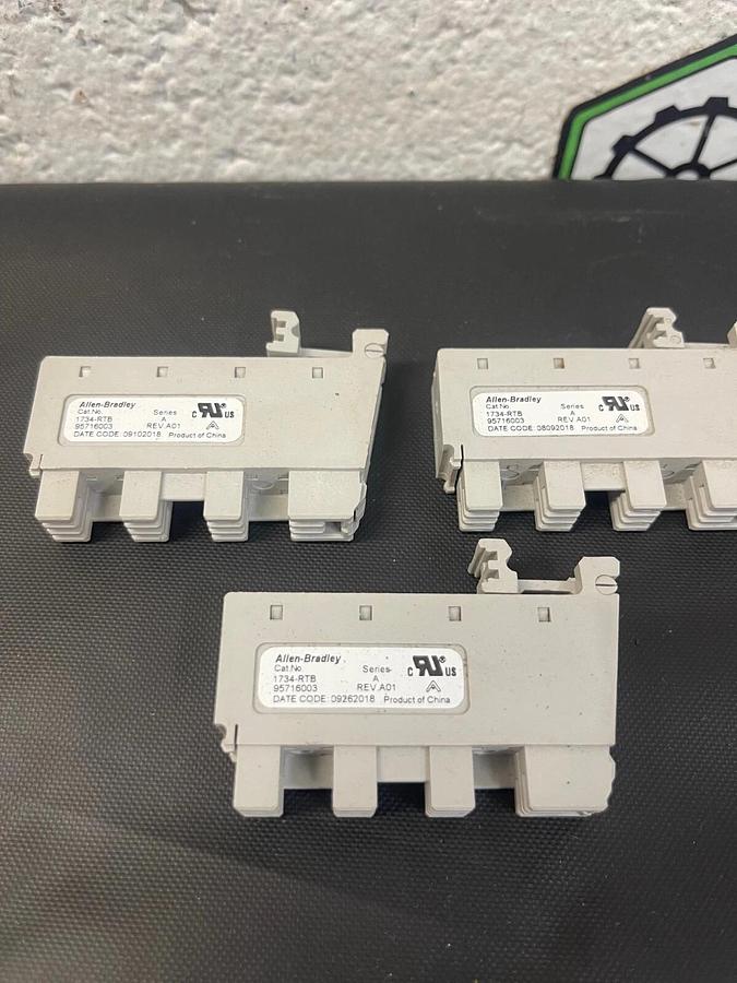 Used Allen Bradley 1734-RTB Series A Terminal Block - Lot of 3