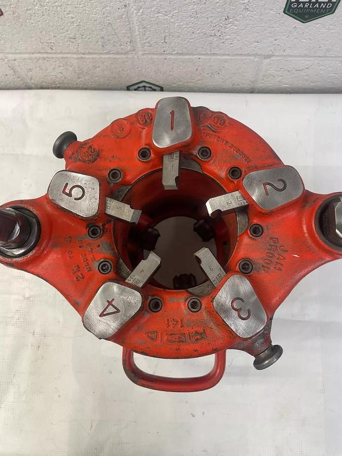 Used Ridgid 141 Pipe Threader, Receding Geared Threader, 2 1/2”-4” Jam Proof