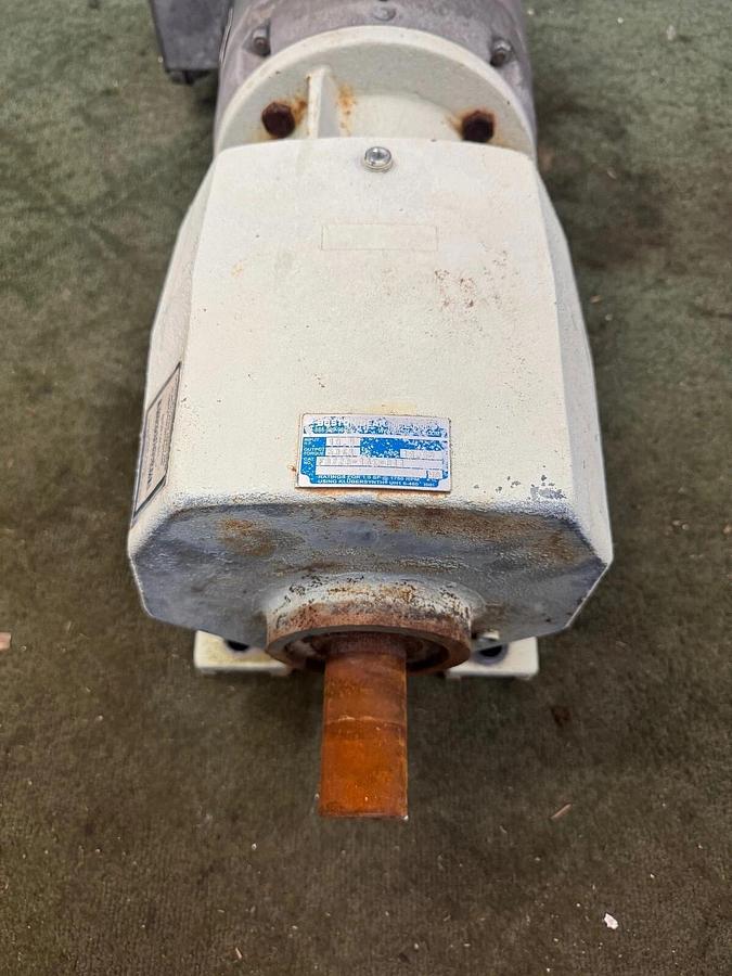 Used Boston Gear F872B-14K-B11, 14.09:1 Ratio w/ Baldor Reliance VM3710T 7.5Hp Motor