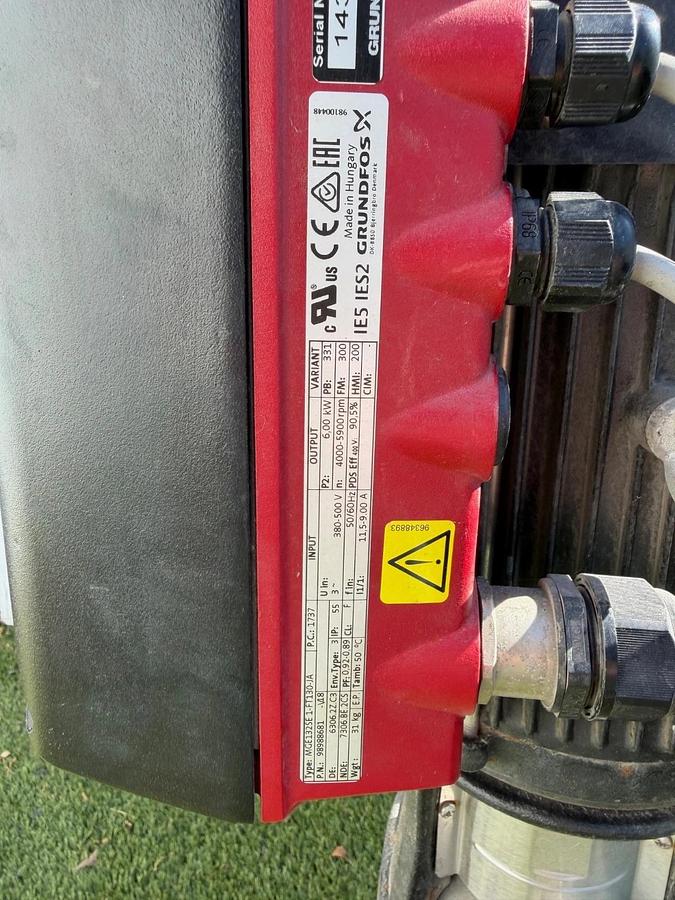 Used GRUNDFOS CRNE3-23 ES-P-GI-K-HQQK Vertical, Multistage Centrifugal Pump