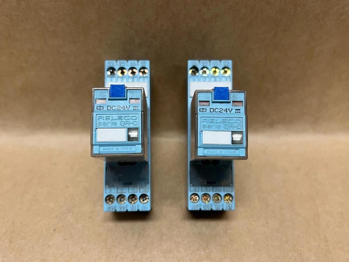 Used Releco C7-A20X Series QR-C Relay with Base - Lot of 2