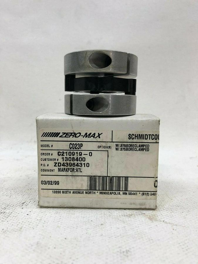 Used Zero-Max CO23P Control Flex Coupling w/ Schmidt Coupling
