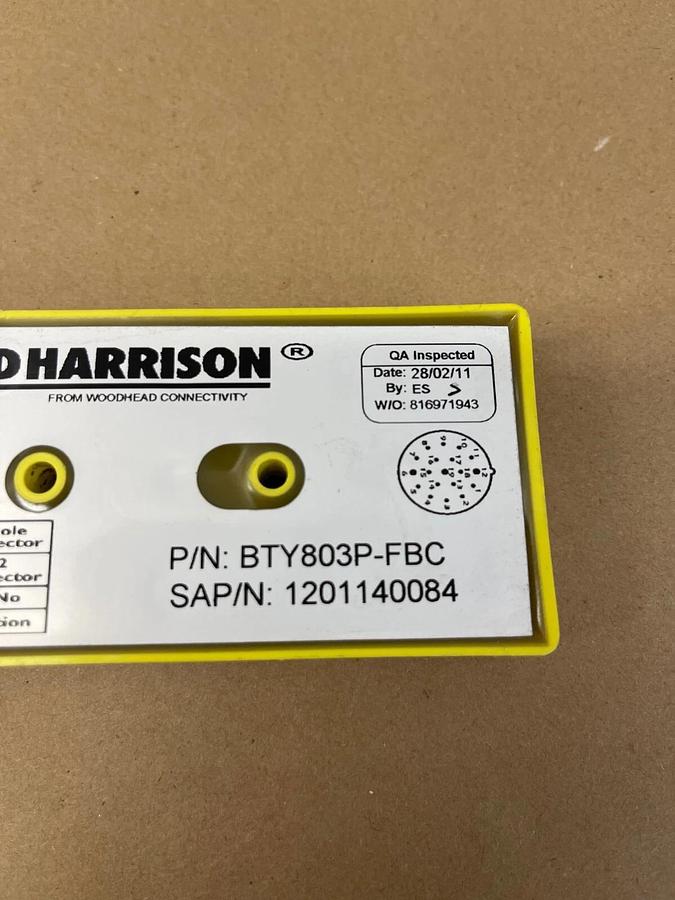 Used Brad Harrison BTY803P-FBC Micro-Change Junction Box, M12, 8 part