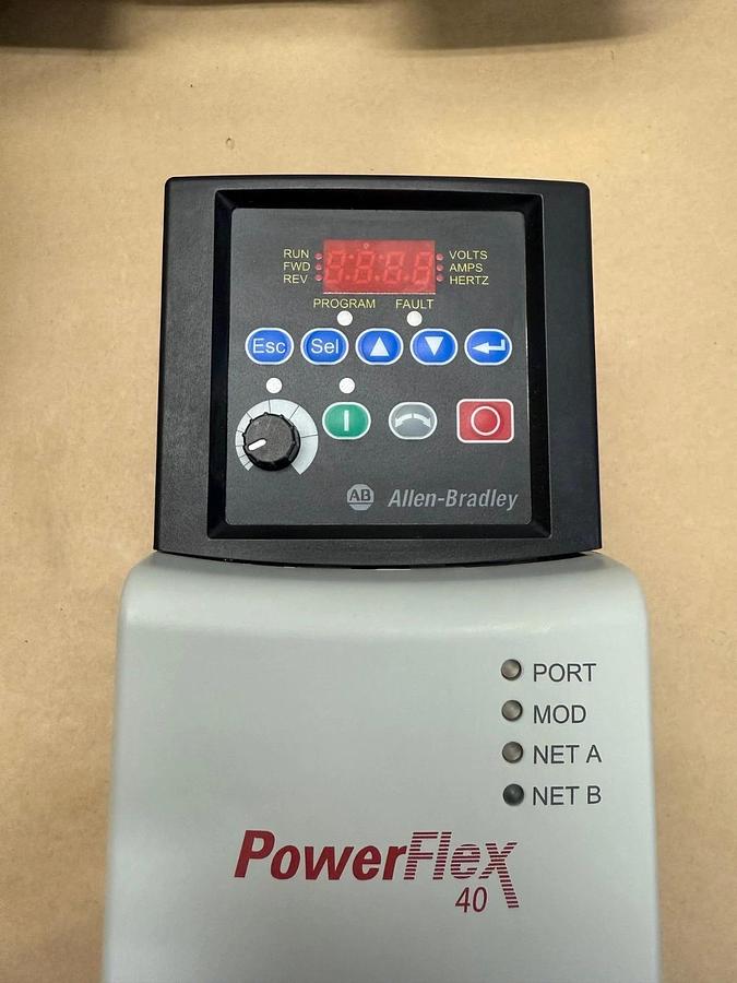 Used Allen-Bradley 22B-D010N104 Ser A PowerFlex 40, with 22-JBCB Conversion Kit Box