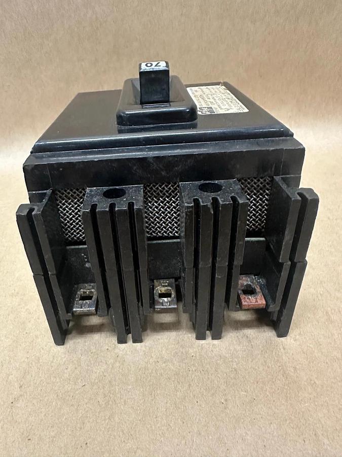 Used Federal Pacific Electric Company NEF 70A 3 Pole Circuit Breaker